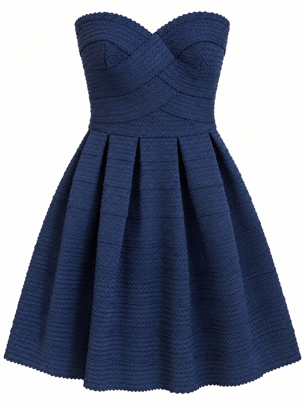 San Souci Navy Strapless fit and flare cocktail dress Size S